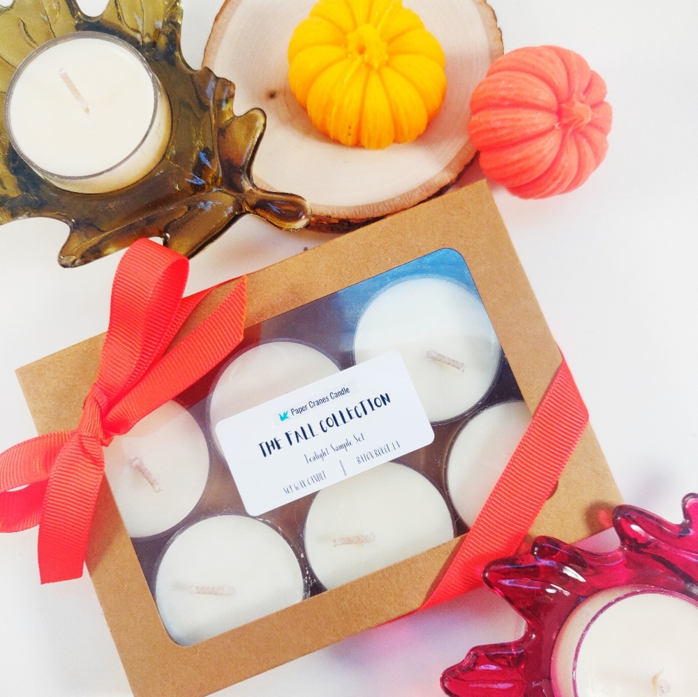 2 tealights sample packs, 12 scented tealights